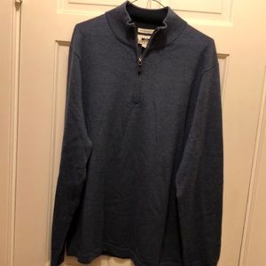 NWOT Men’s Joseph Abboud, XL, 100% merino wool, half zip sweater